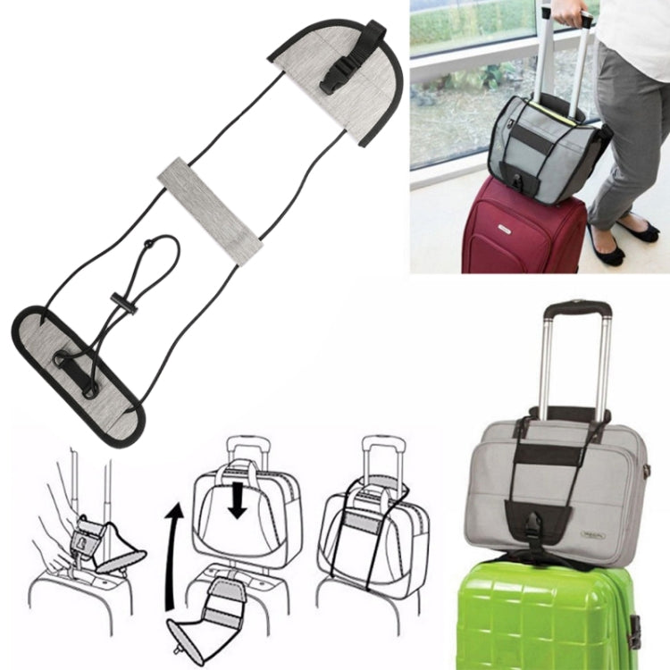 2 PCS Elastic Telescopic Bag Bungee Luggage Strap Fixed Strap