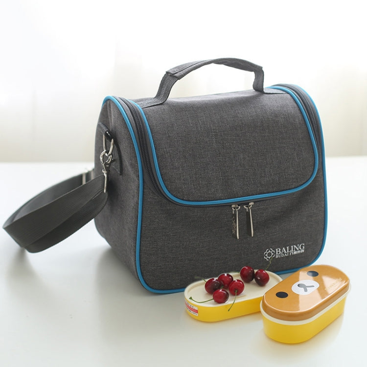 Oxford Cloth Thermal Insulation Cooler Lunch Bag Picnic Bento Box, Size: 22*16*20cm