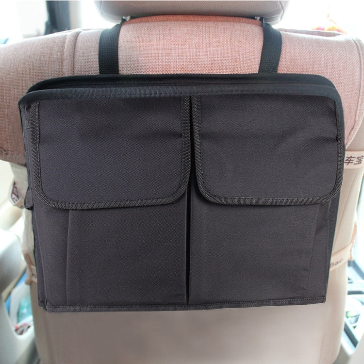 Car Back Seat Hanger Car Headrest Bag, Size: 38.7*28*3cm(Black)