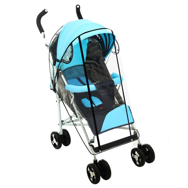Adjustable Transparent Cover For Golf Carts, Baby Strollers And Wheelchairs To Provide Protection From Rain, Wind, and Mist, even mosquito(Transparent food grade small size straight line mode)