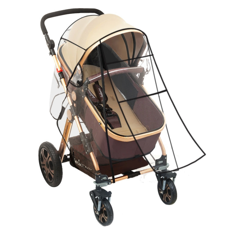 Adjustable Transparent Cover For Golf Carts, Baby Strollers And Wheelchairs To Provide Protection From Rain, Wind, and Mist, even mosquito(Transparent food grade straight line mode rain cover with shiled)