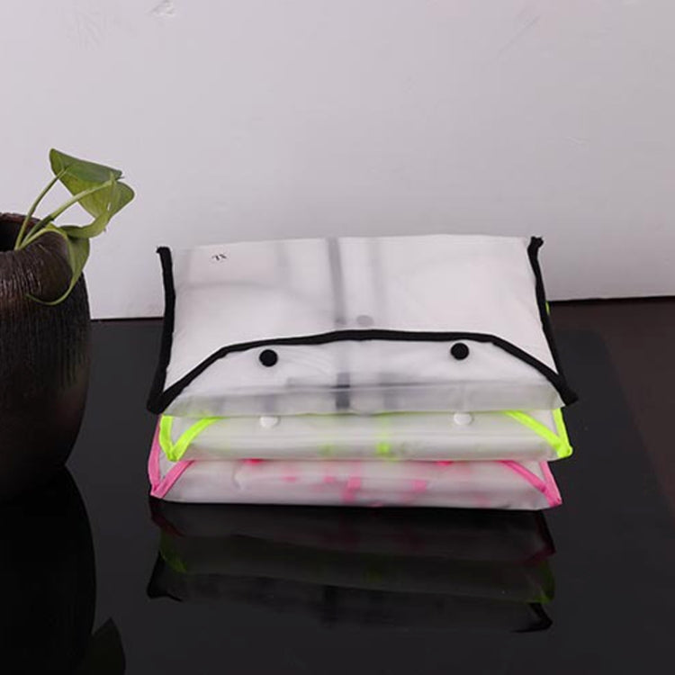 Fashionable Simple Male and Female Students Single Transparent Frosted Raincoat(White XXL)