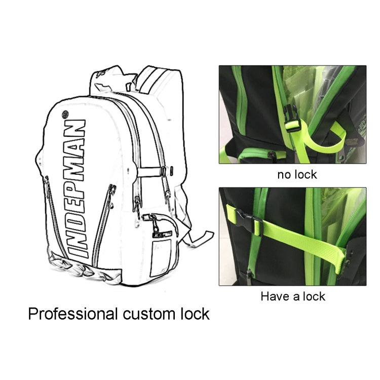 INDEPMAN DL-B029 Fashion Student Schoolbag 13.5 inch Nylon Laptop Notebook Computer Bag Backpack Shoulders Bag Outdoors Travelling Bag with Adjustable Shoulder Strap & Professional Lock Catch for Men and Women, Size: 45 x 30 x 12 cm(Yellow)