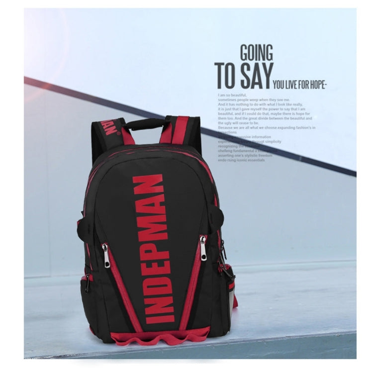 INDEPMAN DL-B029 Fashion Student Schoolbag 13.5 inch Nylon Laptop Notebook Computer Bag Backpack Shoulders Bag Outdoors Travelling Bag with Adjustable Shoulder Strap & Professional Lock Catch for Men and Women, Size: 45 x 30 x 12 cm(Yellow)