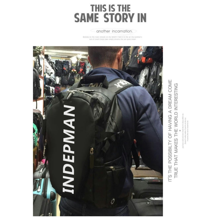 INDEPMAN DL-B029 Fashion Student Schoolbag 13.5 inch Nylon Laptop Notebook Computer Bag Backpack Shoulders Bag Outdoors Travelling Bag with Adjustable Shoulder Strap & Professional Lock Catch for Men and Women, Size: 45 x 30 x 12 cm(Yellow)