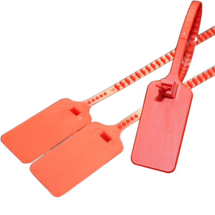 100 PCS Plastic Seal Cable Tie Padlock for Logistics Security, Random Colors Delivery