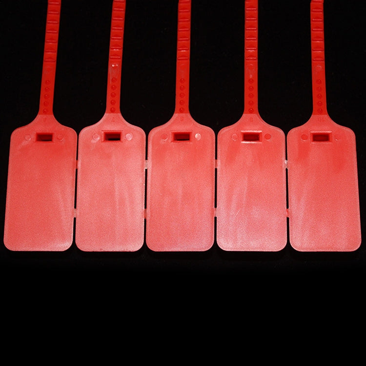 100 PCS Plastic Seal Cable Tie Padlock for Logistics Security, Random Colors Delivery