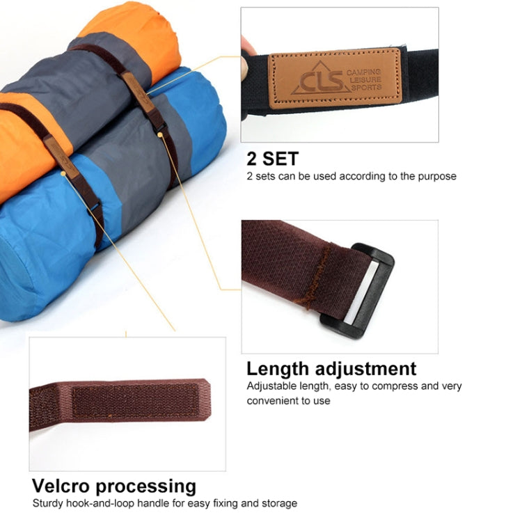 4 PCS CLS Camping Travel Outdoor Equipment Strapping Rope Baggage Backpack Packing Tape