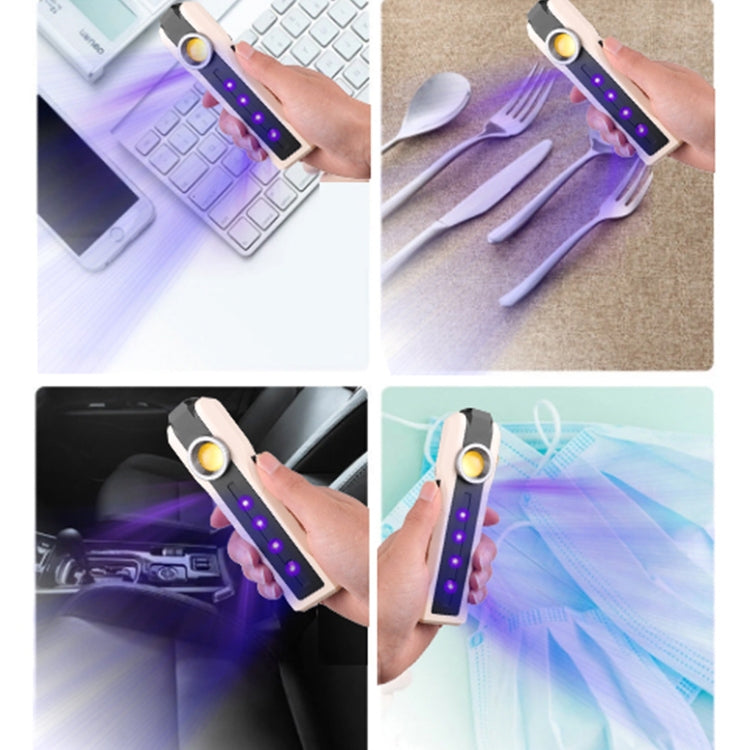 1902C 3 Lighting Mode Flashlight Rechargeable Lantern Disinfection Light UVA+UVC Antisepsis Lamp