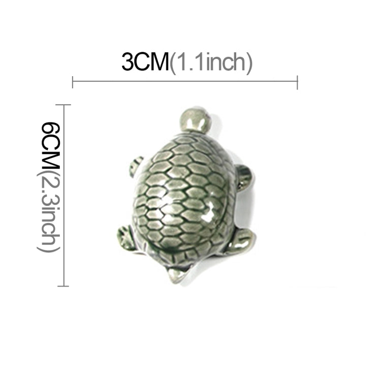 Artificial Simulation Ornamental Decorate Fake Tortoise Aquarium Emulational Floating Turtles to Fish Tank, Mini Size: 6.0 x 3.0 x 2.0cm