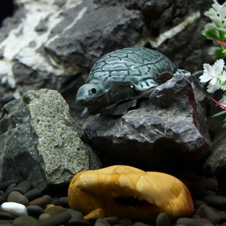 Artificial Simulation Ornamental Decorate Fake Tortoise Aquarium Emulational Floating Turtles to Fish Tank, Mini Size: 6.0 x 3.0 x 2.0cm