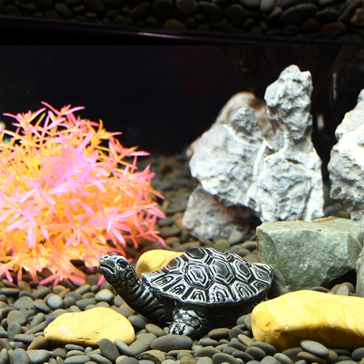 Artificial Simulation Ornamental Decorate Fake Tortoise Aquarium Emulational Floating Turtles to Fish Tank, Small Size: 8.0 x 5.5 x 3.0cm
