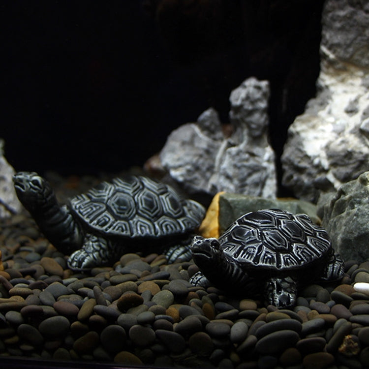 Artificial Simulation Ornamental Decorate Fake Tortoise Aquarium Emulational Floating Turtles to Fish Tank, Small Size: 8.0 x 5.5 x 3.0cm