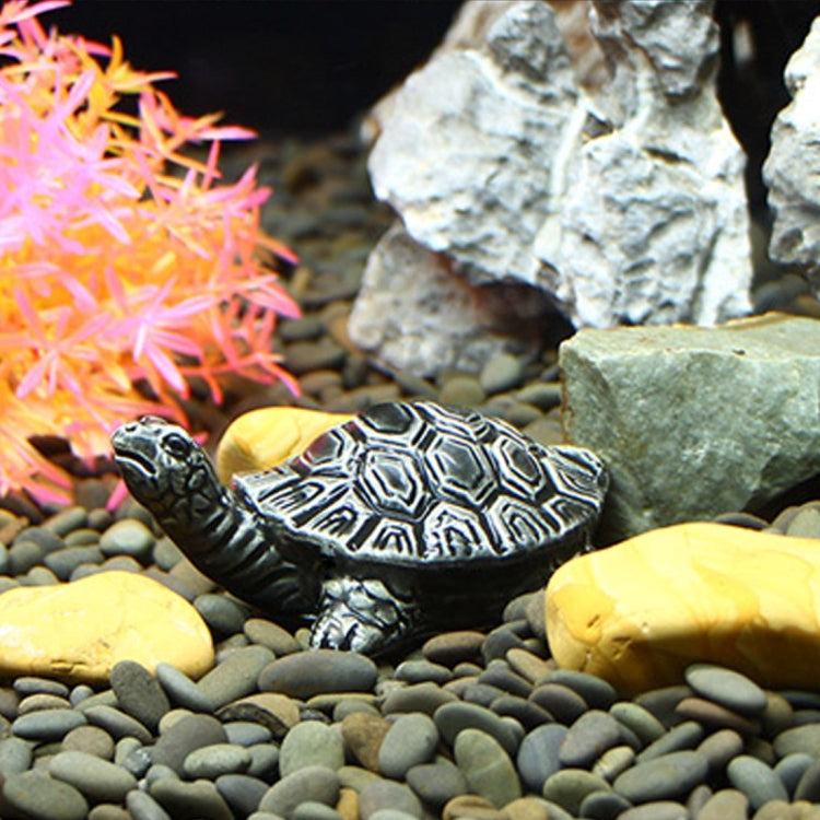 Artificial Simulation Ornamental Decorate Fake Tortoise Aquarium Emulational Floating Turtles to Fish Tank, Large Size: 11.0 x 7.0 x 4.0cm