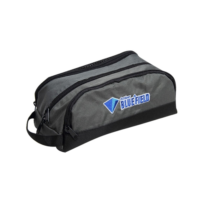 BLUEFIELD High Quality Oxford Lattice Cloth Portable Travel Wash Bag with Handle, Size: 25*12*10 cm