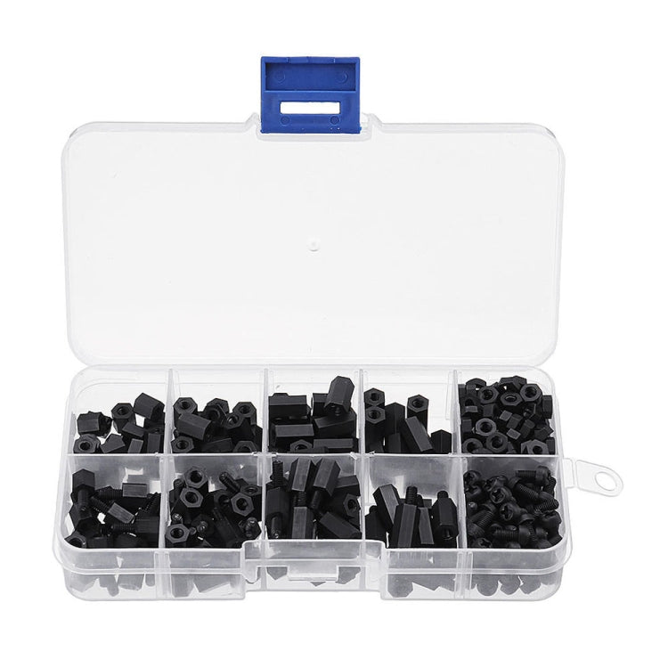 300PCS Nylon M3 Hexagonal Screw Nut Separation Pillar Combination Set