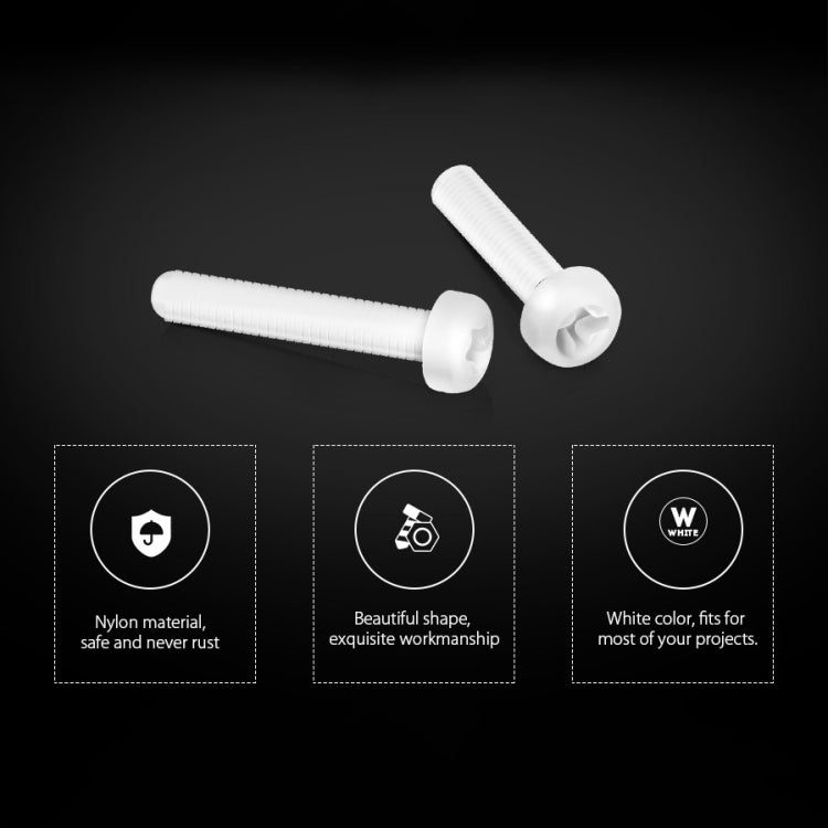 150 PCS Nylon M3 White Hex Socket Stud Nut Screws PCB Standoff Assortment Kit (White)