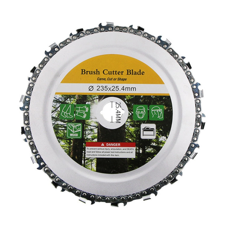 9 inch Wood Slotted Saw Blade Angle Grinder Chain Tray