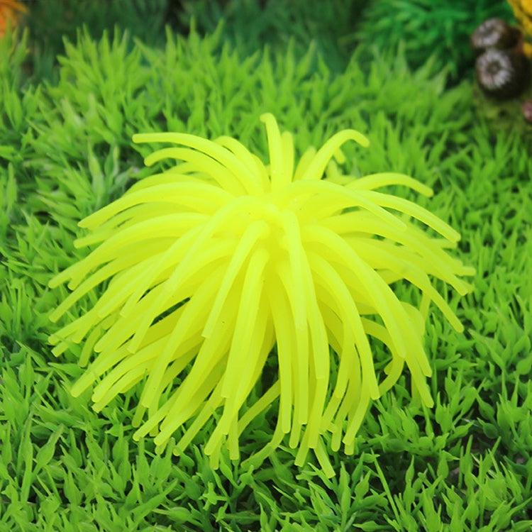 3 PCS Aquarium Articles Decoration TPR Simulation Sea Urchin Ball Coral, Size: M, Diameter: 10cm