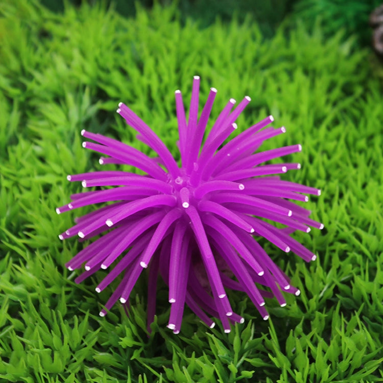 3 PCS Aquarium Articles Decoration TPR Simulation Sea Urchin Ball Coral with Point, Size: S, Diameter: 7cm