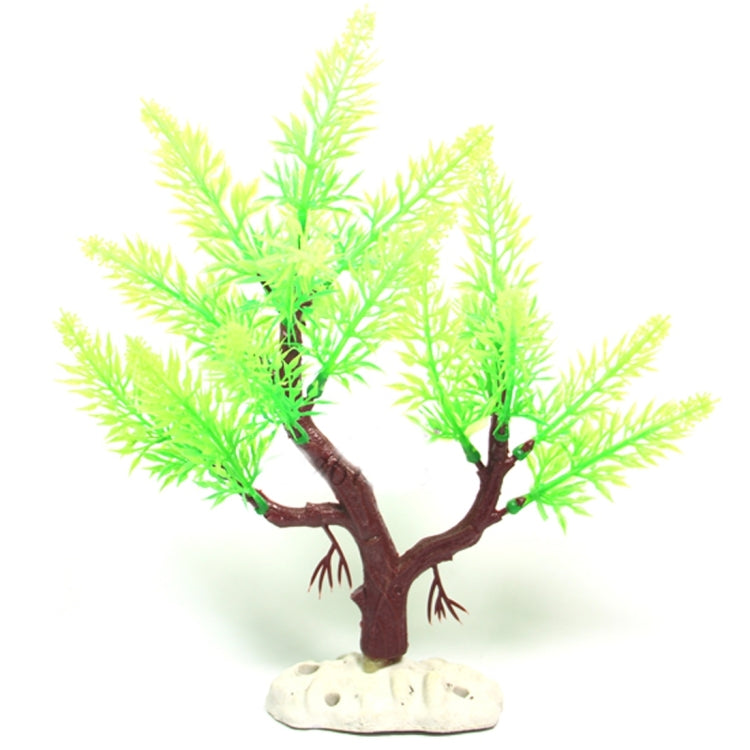 Artificial Tree Plant Grass Figurines Miniatures Aquarium Fish Tank Landscape, Size: 22.0 x 24.0cm