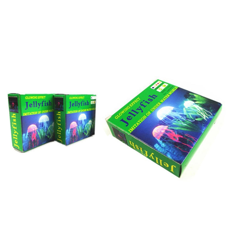 3 PCS Aquarium Articles Decoration Silicone Simulation Fluorescent Sucker Jellyfish, Size: 3.5*11cm