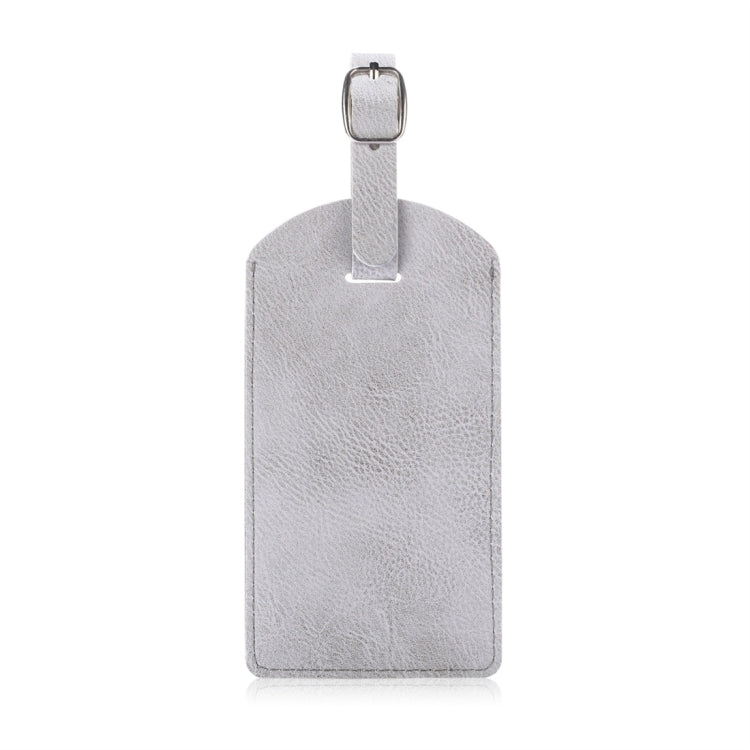 Cowhide Texture PU Luggage Tag Travel Bag Identification Tag