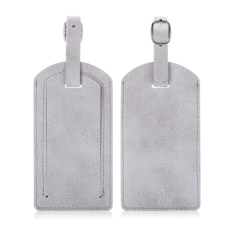 Cowhide Texture PU Luggage Tag Travel Bag Identification Tag