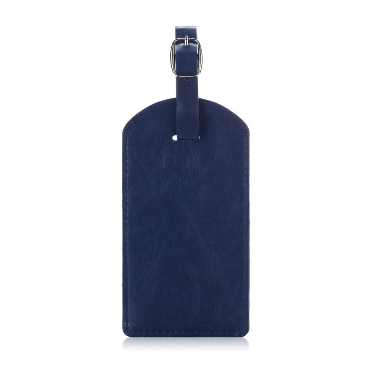 Cowhide Texture PU Luggage Tag Travel Bag Identification Tag