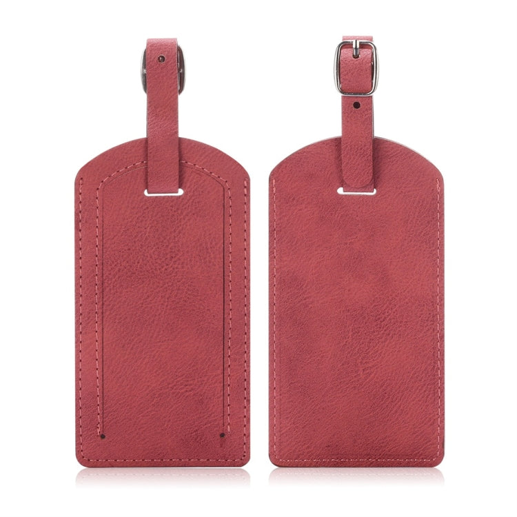 Cowhide Texture PU Luggage Tag Travel Bag Identification Tag