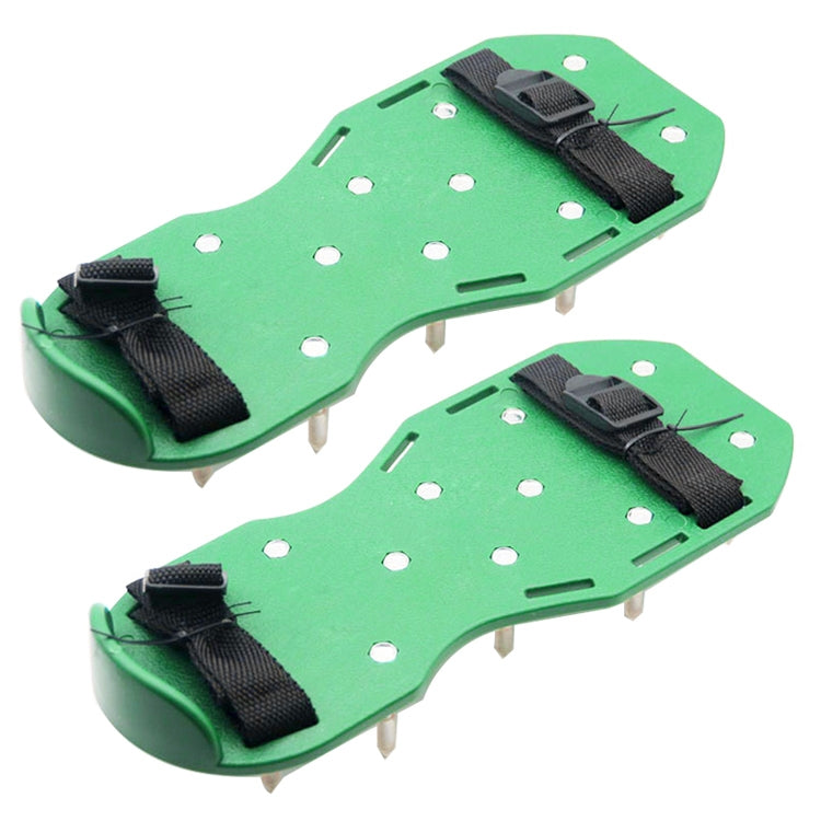 Garden Lawn Garden Tools Grass Ripper Spiked Shoes with 4 Plastic Buckles
