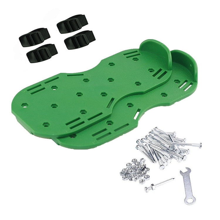Garden Lawn Garden Tools Grass Ripper Spiked Shoes with 4 Plastic Buckles