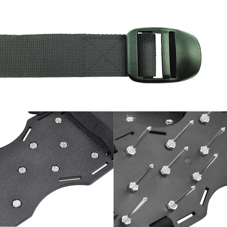 Garden Lawn Garden Tools Grass Ripper Spiked Shoes with 4 Plastic Buckles