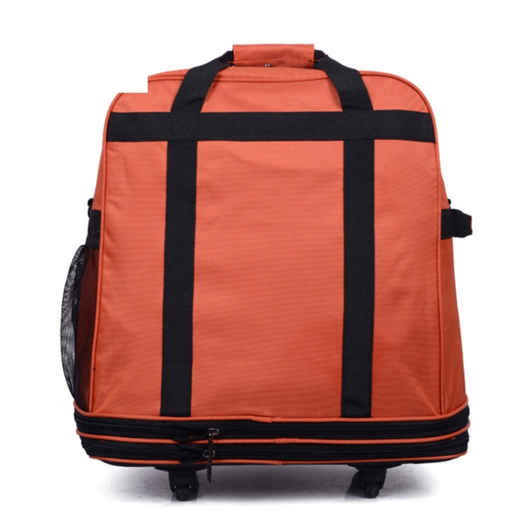 91L Retractable Suitcase Foldable Unisex Suitcase Lockable Travel Spinner Rolling Trolley Clothing Bag