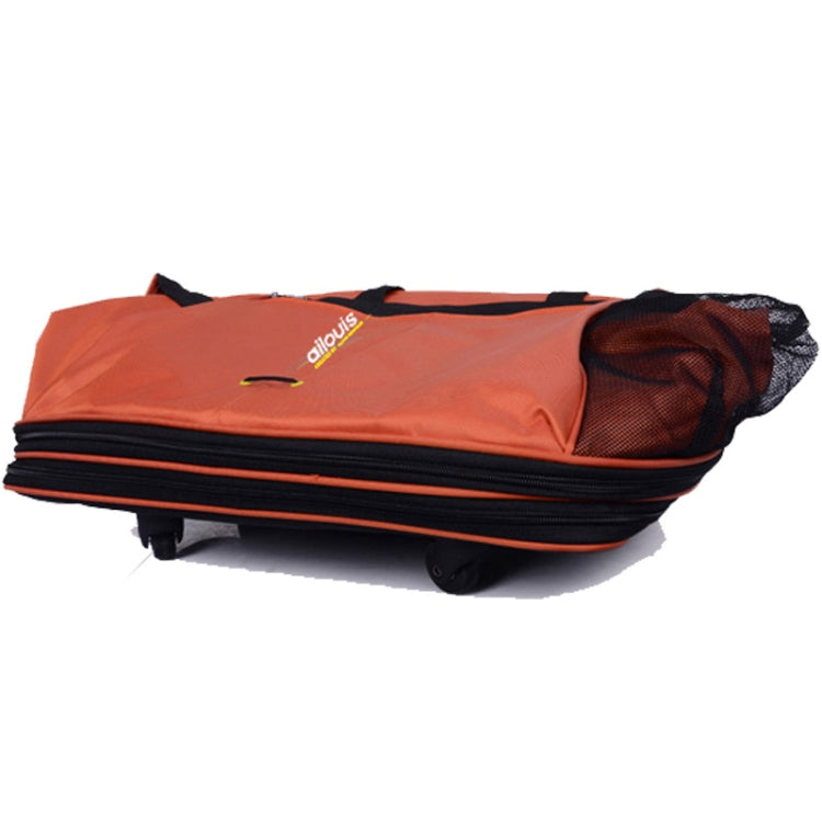 91L Retractable Suitcase Foldable Unisex Suitcase Lockable Travel Spinner Rolling Trolley Clothing Bag