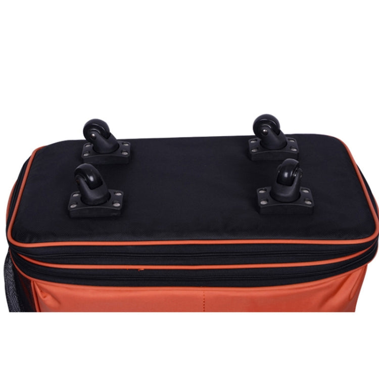 91L Retractable Suitcase Foldable Unisex Suitcase Lockable Travel Spinner Rolling Trolley Clothing Bag