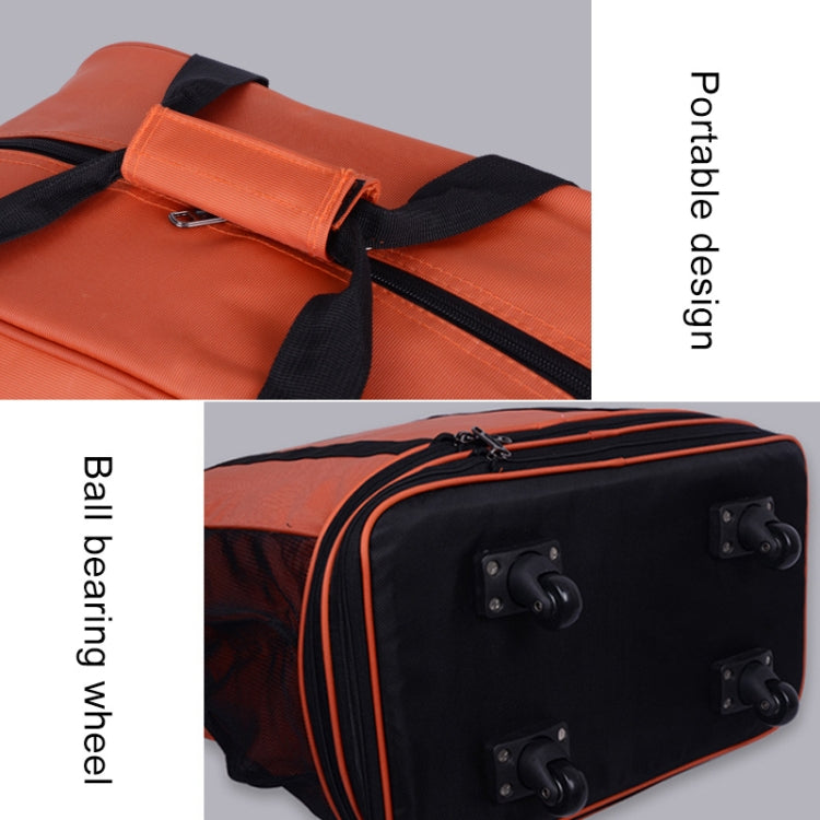 91L Retractable Suitcase Foldable Unisex Suitcase Lockable Travel Spinner Rolling Trolley Clothing Bag