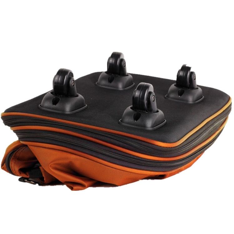 91L Retractable Suitcase Foldable Unisex Suitcase Lockable Travel Spinner Rolling Trolley Clothing Bag