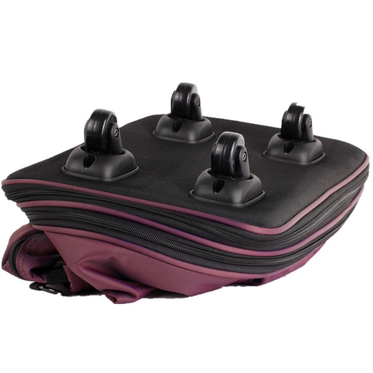 91L Retractable Suitcase Foldable Unisex Suitcase Lockable Travel Spinner Rolling Trolley Clothing Bag