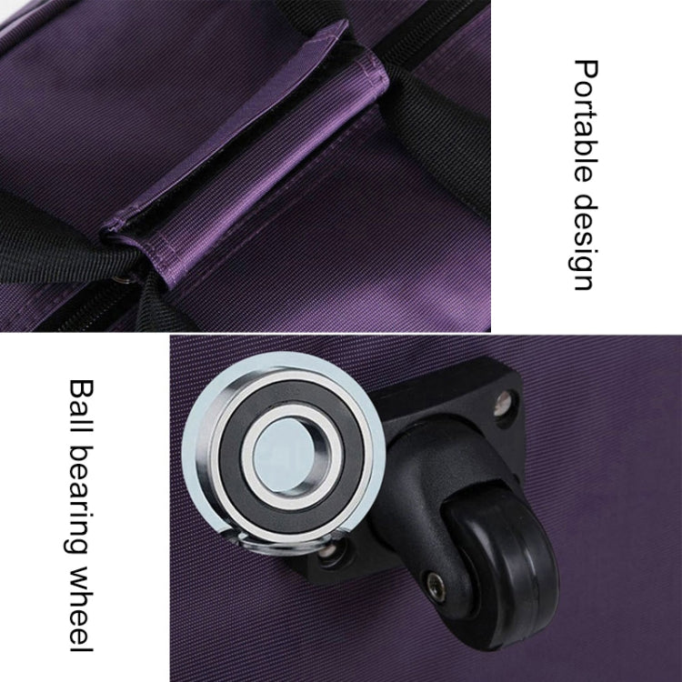 91L Retractable Suitcase Foldable Unisex Suitcase Lockable Travel Spinner Rolling Trolley Clothing Bag