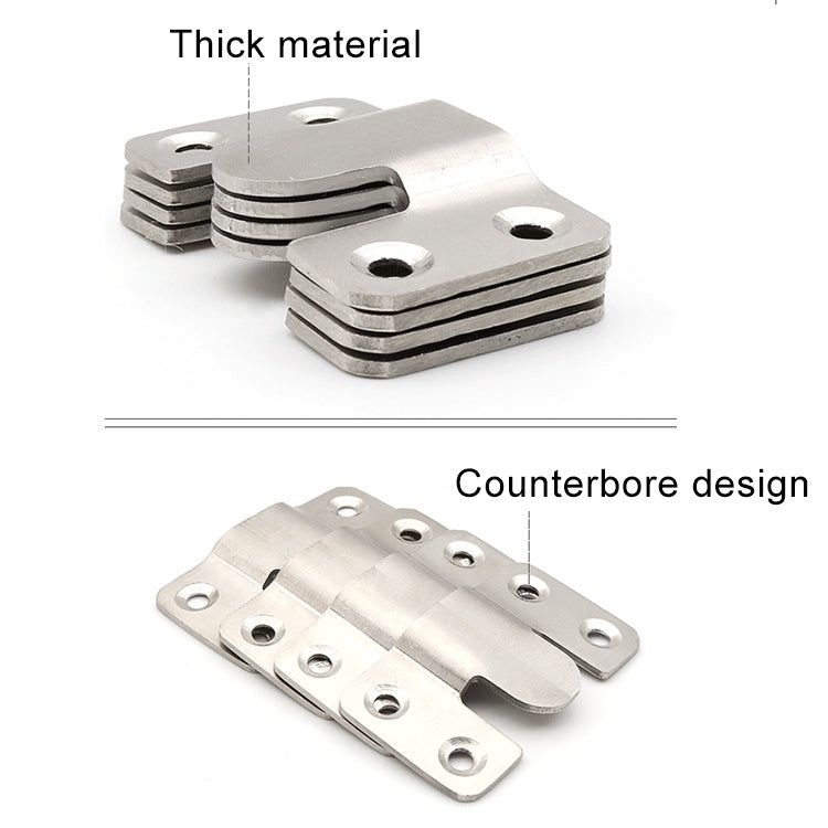 30 PCS Stainless Steel Picture Frame Hanging Code Mirror Fastener, Size: S