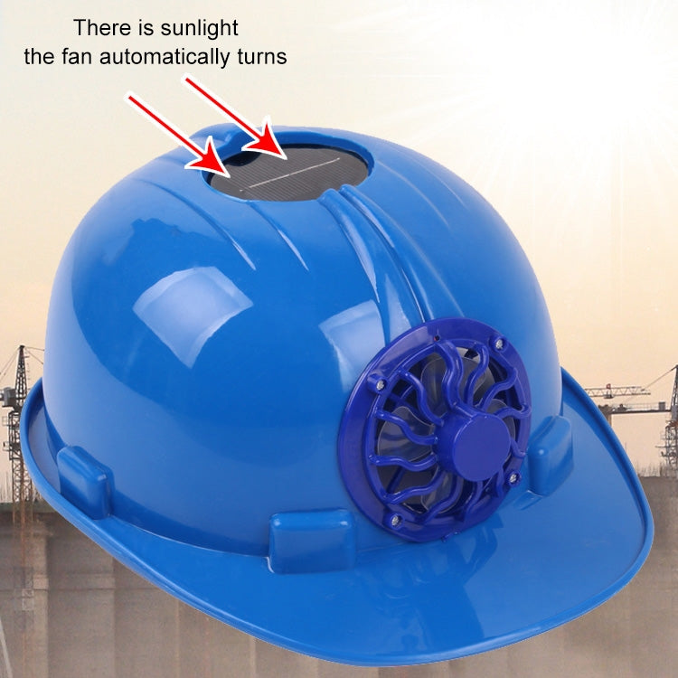 Solar Charging Safety Helmet with Fan Outdoor Hard Hat