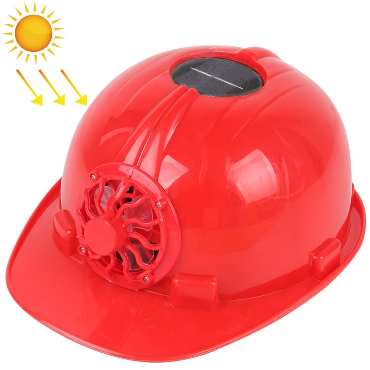 Solar Charging Safety Helmet with Fan Outdoor Hard Hat