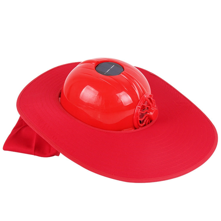 Solar Charging Safety Helmet with Fan & Sunshade Outdoor Hard Hat