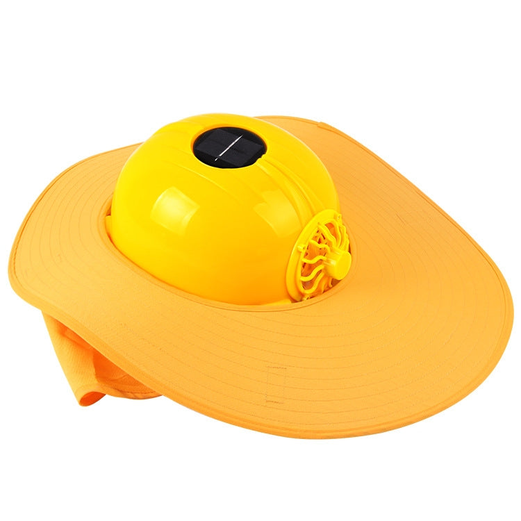 Solar Charging Safety Helmet with Fan & Sunshade Outdoor Hard Hat