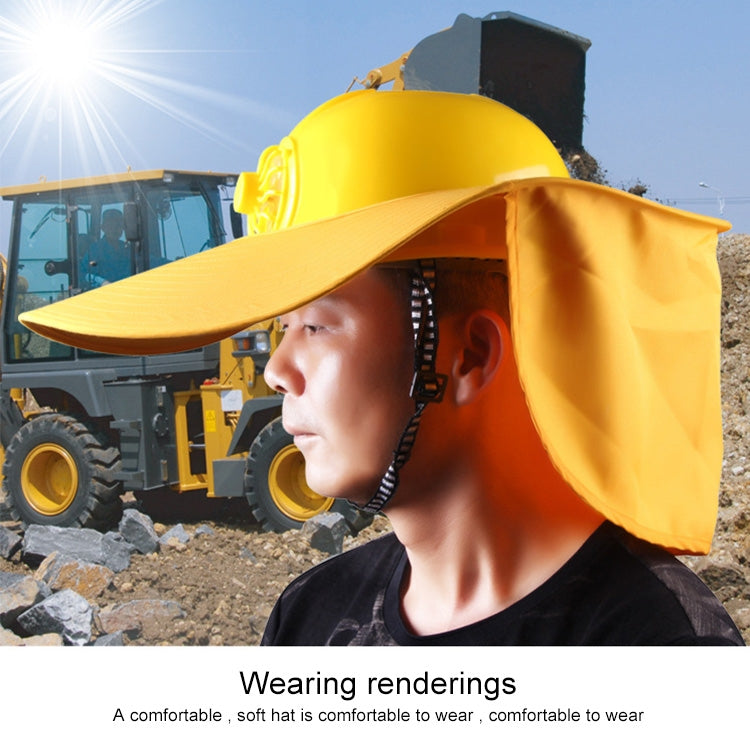 Sunshade Cover for Solar Charging Safety Helmet(Yellow)