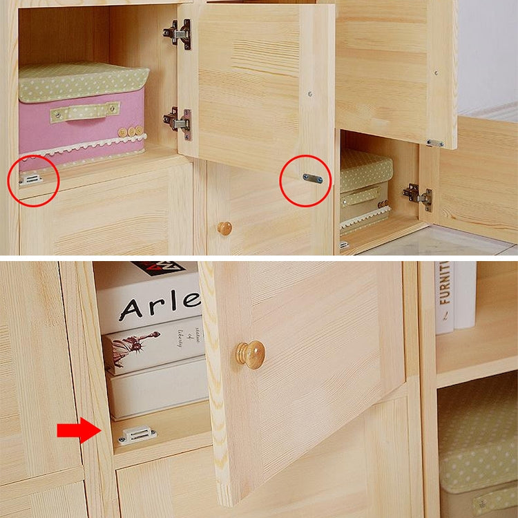 20 PCS Plastic Strong Magnetic Cupboard Door Suction Wardrobe Bookcase Home Accessories, Size: L