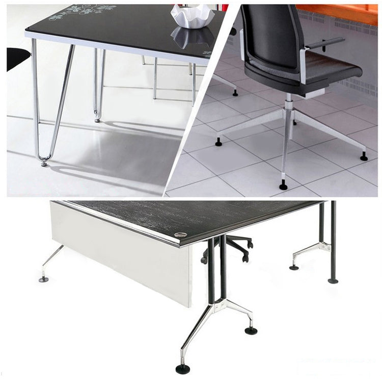 50 PCS M8 50mm Adjustable Support Plastic Chassis Metal Screw Furniture Mat (15mm)