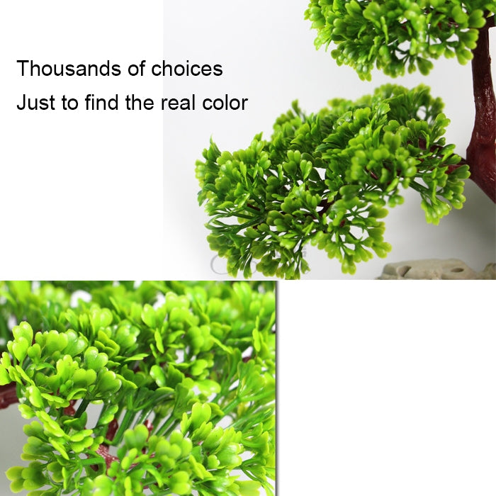 Artificial Tree Plant Grass Figurines Miniatures Aquarium Fish Tank Landscape, Size: 24.0 x 17.0cm