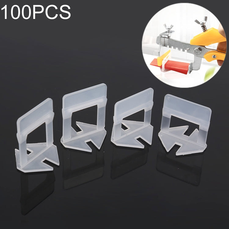 100 PCS 3.0mm Tile Leveling System Clips Kit Wall Floor Tile Spacer Tiling Tool for Paving Locator Tool OG6480